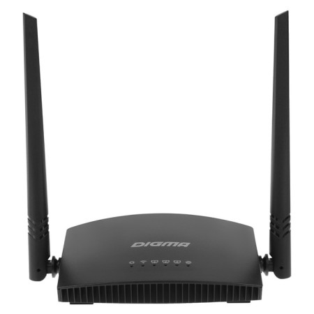 Wireless Digma DWR-N301 N300 10/100Base-TX Black (Pack.: 1pc)