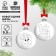 New Year's Christmas tree decoration for coloring "New Year! Winter miracles ”, 2 pcs, d = 5.5 cm