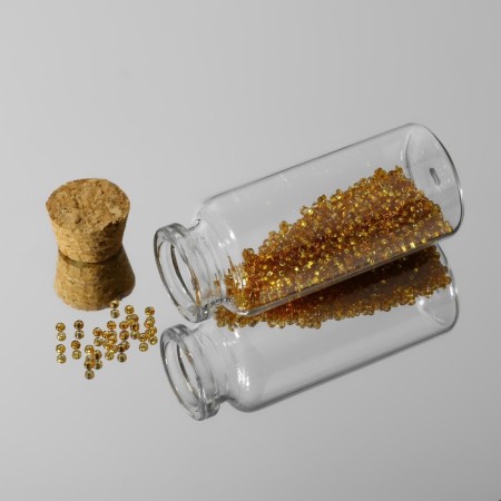 A set of jars for storing beads, d = 3 × 7 cm, 4 pcs, in a container, 13.5 × 8.7 × 4 cm-4