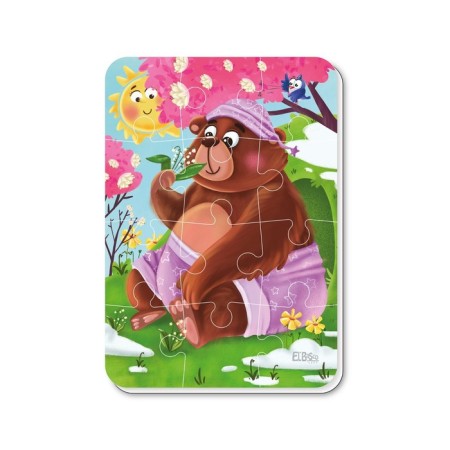 Magnetic puzzle "Spring", A5, 12 elements-1