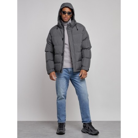 Sports Bologna male winter, size 48, gray color-4