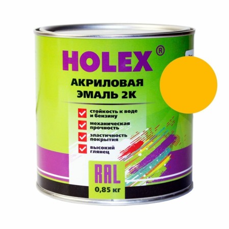Holex 1035 Auto Eamal, Acrylic 2k, Yellow, 0.85 kg