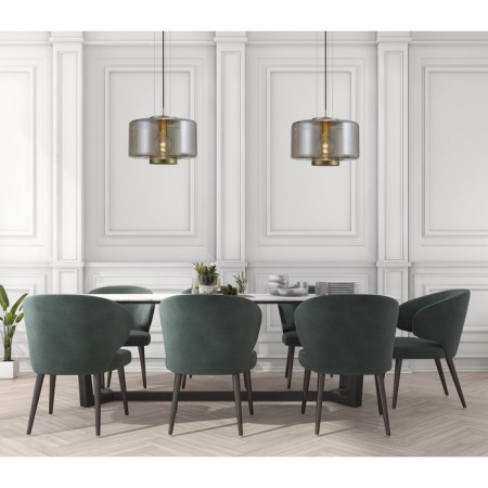 Suspended mantra jarras, e27, 1x20W, 490 mm, bronze color-6