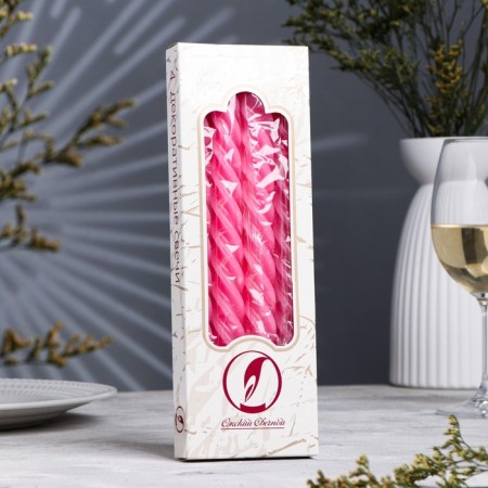 A set of suppositories of twisted, 2.3x 24.5 cm, 5 hours, 50 g, 4 pieces, dark pink-1