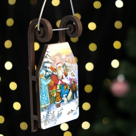 Christmas tree decoration "Sanctors No. 8", 12.5 x 6 cm-1