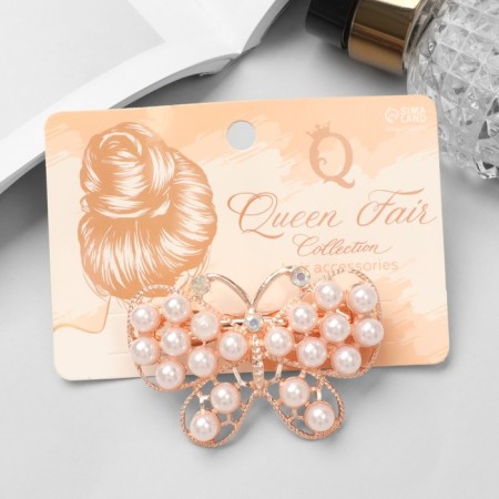 Hair hairpin "Loury" butterfly, 6.5 cm-2