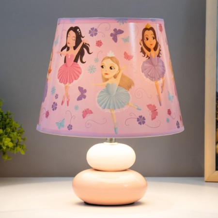 Princess's table lamp E14 15W white-pink Risalux-1
