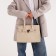 Bag Women's Tout, on a zipper, the color of a light beige