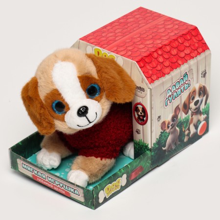 Soft toy "Dog in a booth"-2