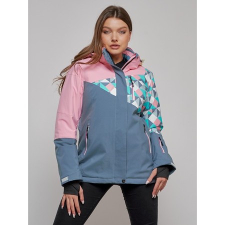 Ski jacket female, size 42, pink color-1