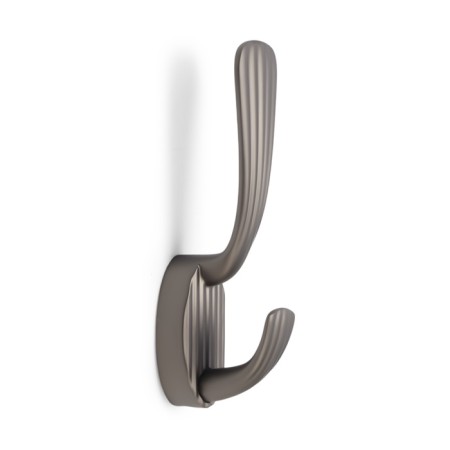 Furniture hook Cappio Sea, two -rod, zinc, color graphite