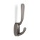 Furniture hook Cappio Sea, two -rod, zinc, color graphite