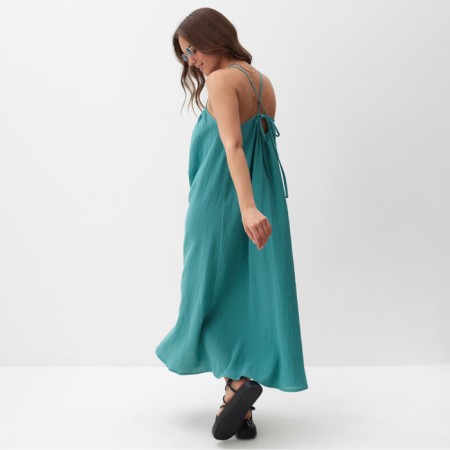 Sarafan Women's Mist Muslin size m, col. turquoise-6