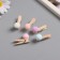 Decor for creativity wood "clothespin with pompom" set of 10 pcs 3.6x2.3x1.5 cm