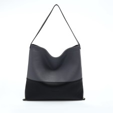 Women's bag-bag with lightning, gray/black color