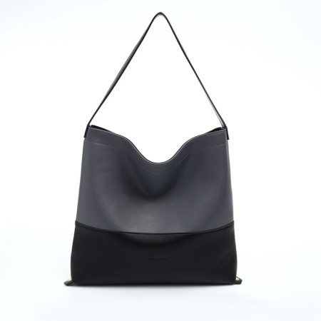 Women's bag-bag with lightning, gray/black color