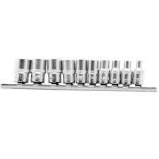Набор торцевых головок STELS 13606, 1/4", двенадцатигранные, CrV, 4-13 мм, 10 шт.