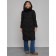 Coat insulated winter female, size 50, black color