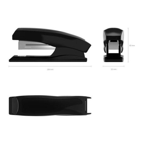 Stapler Erichkrause Elegance No. 10, up to 20 sheets, built -in anti -stepler, black-4