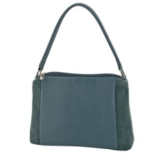 Women's bag (B2718-05140) Artificial leather + suede, gray, 1x210x28 cm