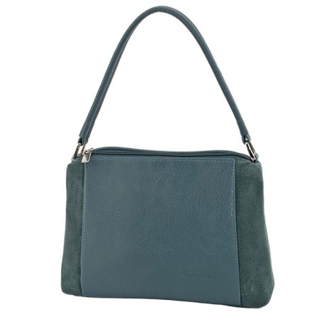 Women's bag (B2718-05140) Artificial leather + suede, gray, 1x210x28 cm