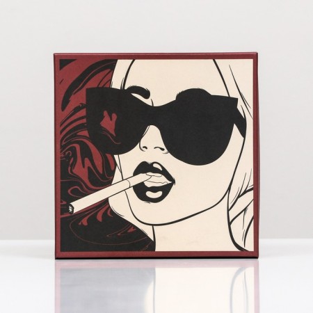 Gift box "Cool lady", square, 19 x 19 x 12 cm-2
