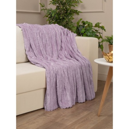 Texrepublic blanket, size 150x200 cm, lilac color-2