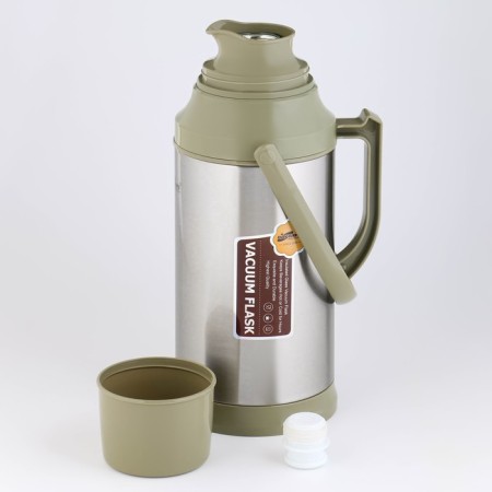 Thermos 3.2 l, with a glass flask, retains heat 12 hours, with a mug, mix-2