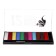 Professional aquagim for the face and body, 12 colors, brush