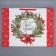 Laminated horizontal "New Year's Wreath", XXL 61 x 46 x 20 cm, New Year