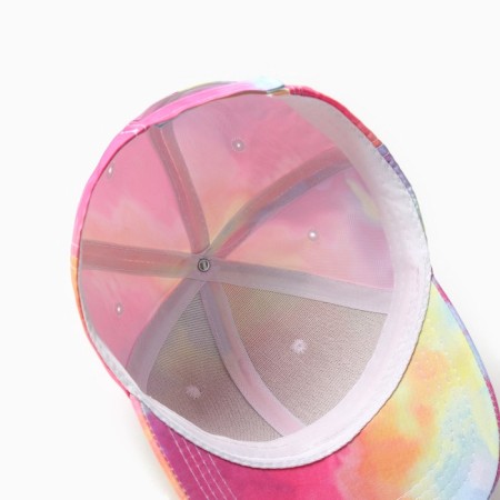 Кепка для девочек MINAKU "Tie-dye" цвет розовый, р-р 52-3