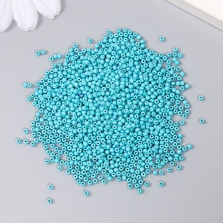 Glass beads 12/0 "dark turquoise" 15 grams-1