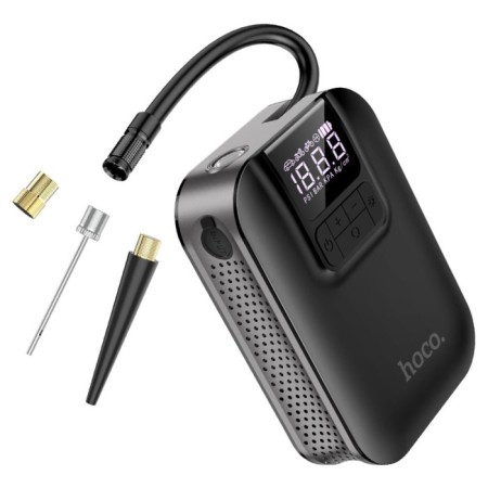 Portable compressor Hoco S53 Breeze, 2500 mAh, 4 modes, black-2