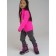 Fleet from a lightning fleece for a girl, height 104 cm, color fuchsia