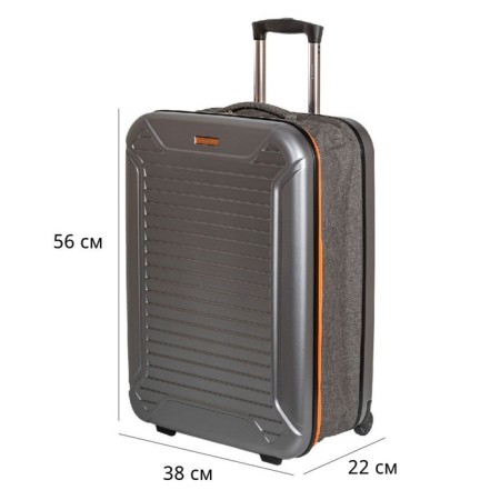 Suitcase Fusion FTS-1003, S, Gray/Orange-3