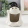 Ceramics "White Ghost in the cap" 13x10x9 cm