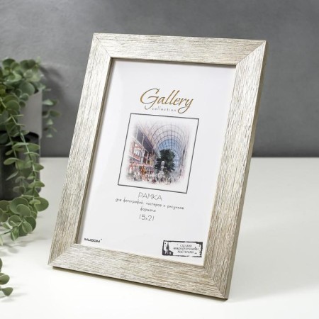 Photo frame Plastic Gallery 15x21 cm, 651622 Silver (plastic screen)-1