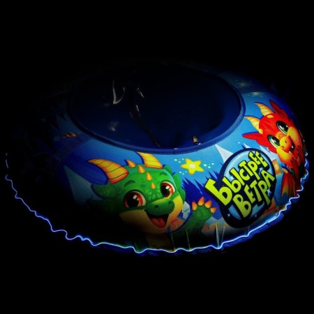 Winter Star Dino Tubing Wheel, LED lighting, case diameter 83 cm-5