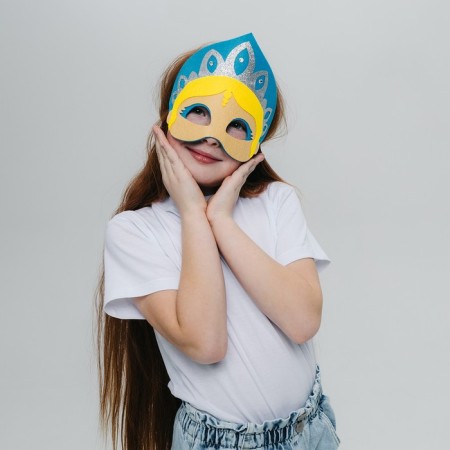 A set of carnival masks of masks "New Year's party", 5 pcs.-8
