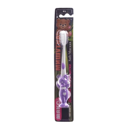 Toothbrush mod children's tinsel art 81 two -component handle, soft stubble, with suction