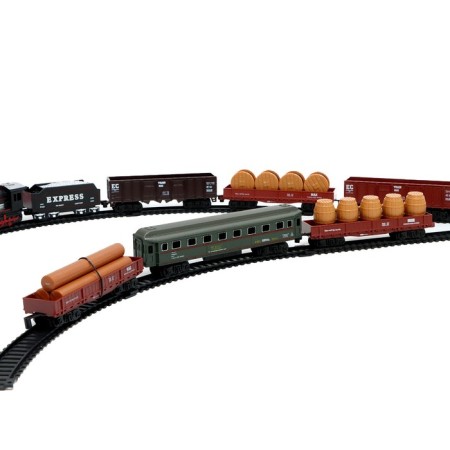 The Railway "Khlad train", with 9 wagons, works from batteries, light-4