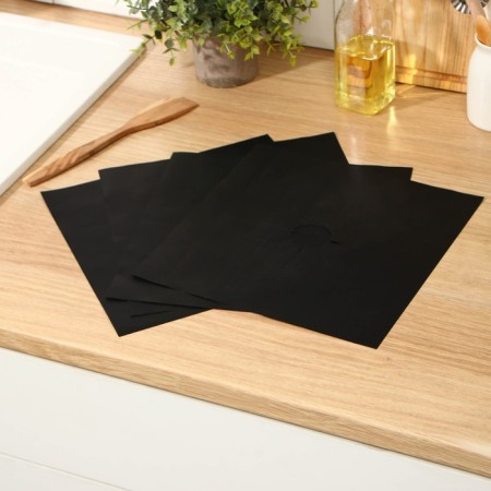 Protective coating for a gas stove, 4 pcs, Teflon, black color-5