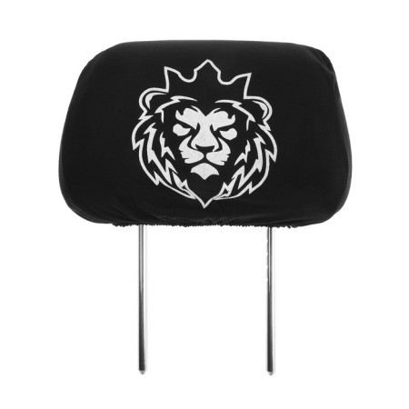 Covers on the headrest lion, black, set 2 pcs-1