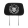 Covers on the headrest lion, black, set 2 pcs