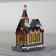 LED figure "House with a tower" 4.5 × 8.5 × 6 cm, ceramics, batteries AG13x2, glow warm white