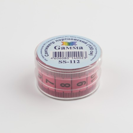 Centimeter tape in a case, 150 cm, color mix-7