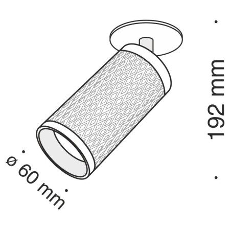 Technical C037CL-01G, GU10, 1x50 W, 60x60x192 mm, gold, gold-3