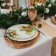 Porcelain dinner lunch share "Christmas", d = 25.5 cm