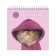 Sketchbook 165 x 165 mm, 40 sheets on the crest "Cat in a hood", solid cover, glossy lamination, block 100 g/m2