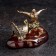 Souvenir "Pigeons on a branch", brass, amber